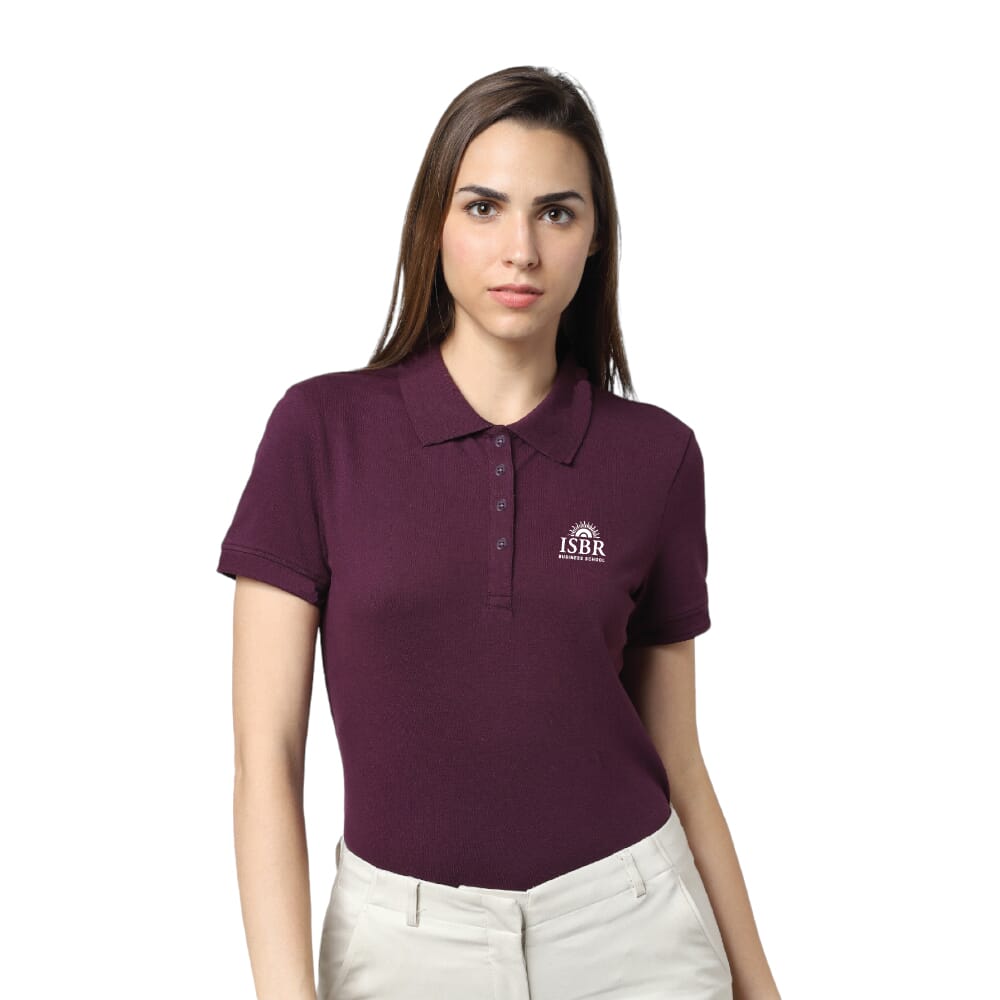 VeroModa Jacquard Polo- Wine